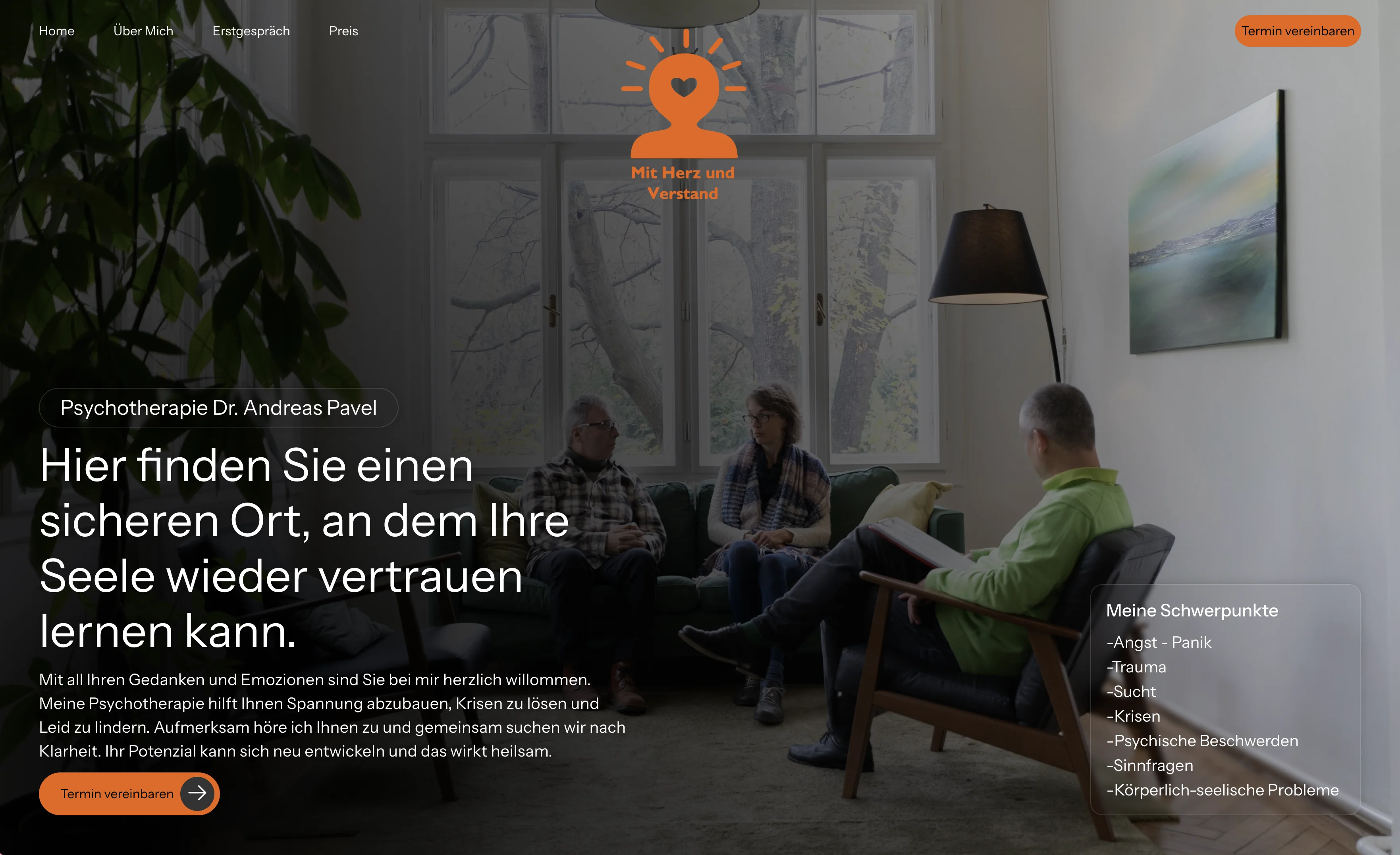 Andreas Pavel Psychotherapeut Website